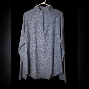 All in Motion athletic long-sleeve top, 1/4 zip high neck, L, EUC